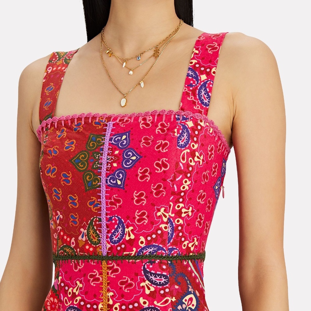 FARM Rio colorful bandana mini dress XS - Picture 11 of 16